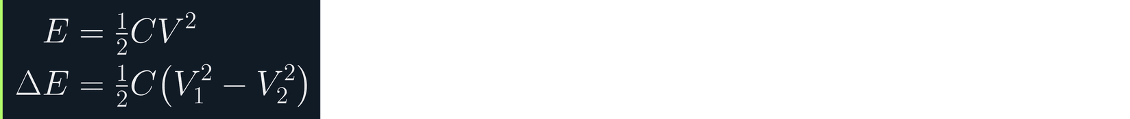 Capacitor energy, and the usable energy between two rail voltages